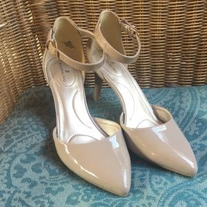 Nude Ankle Strap heels